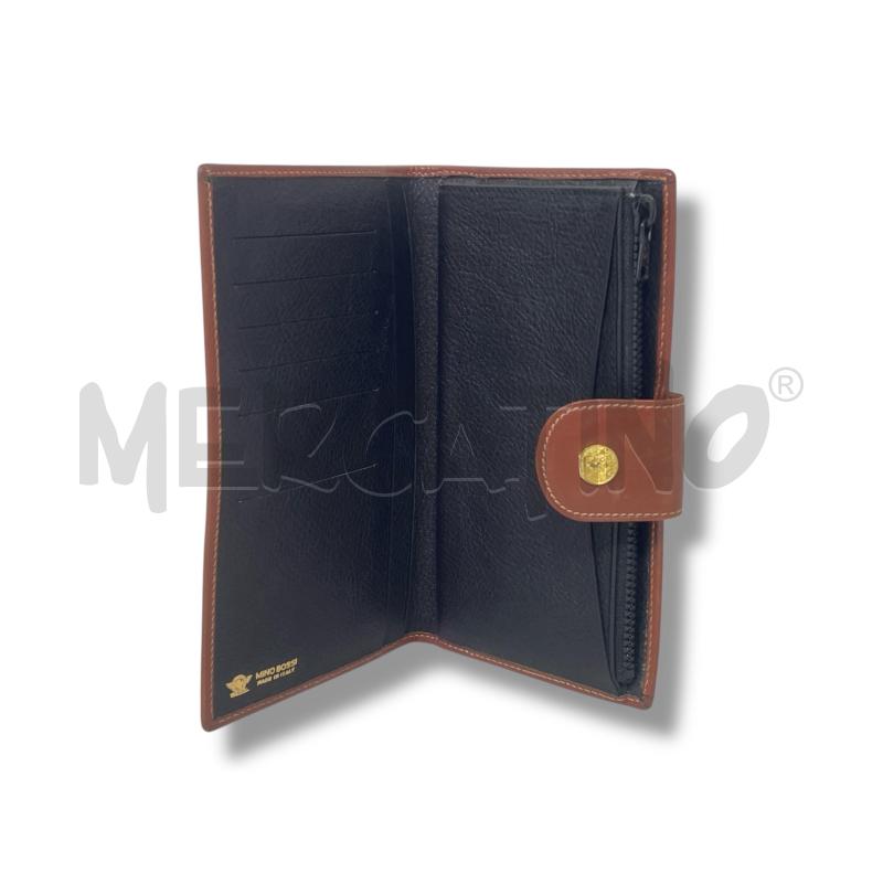 PORTA FOGLIO MINO BOSSI NERO BORDO MARR | Mercatino dell'Usato Rivoli 2