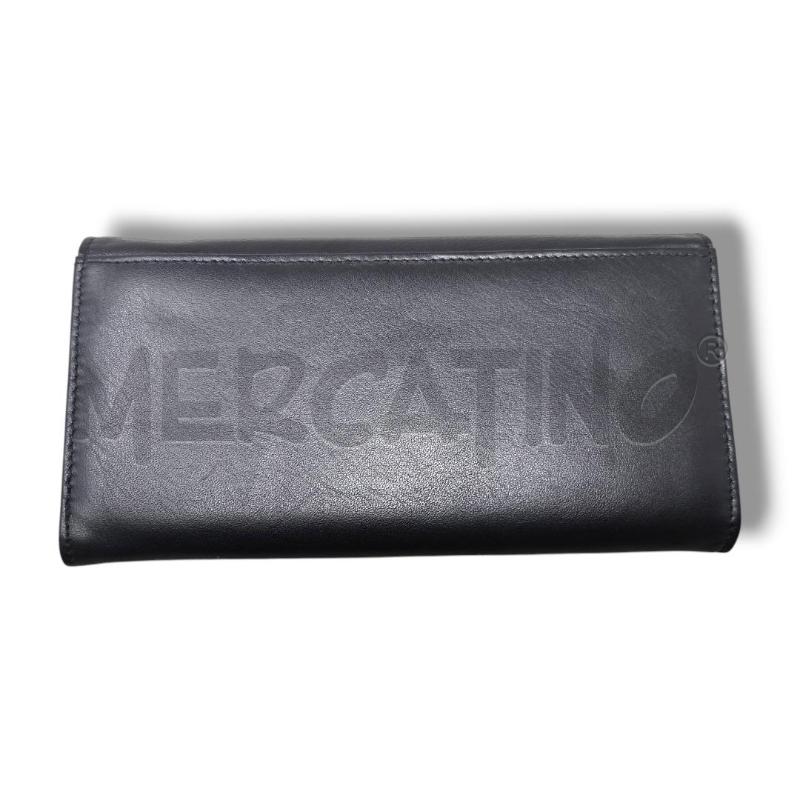 PORTA FOGLIO SORELLE FONTANA NERO PELLE | Mercatino dell'Usato Rivoli 3