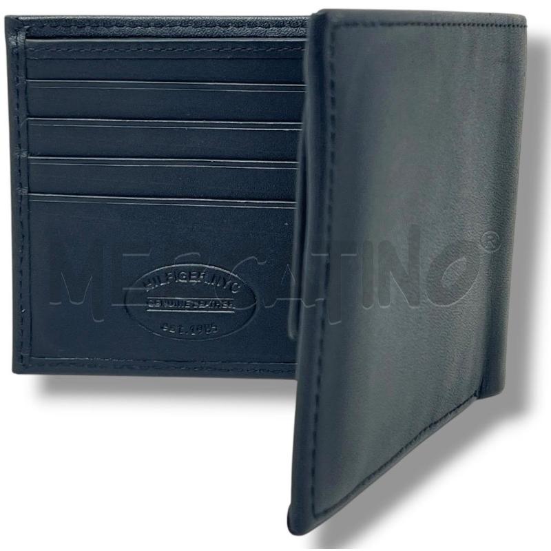 PORTA FOGLIO TOMMY HILFIGER NERO PELLE | Mercatino dell'Usato Rivoli 3