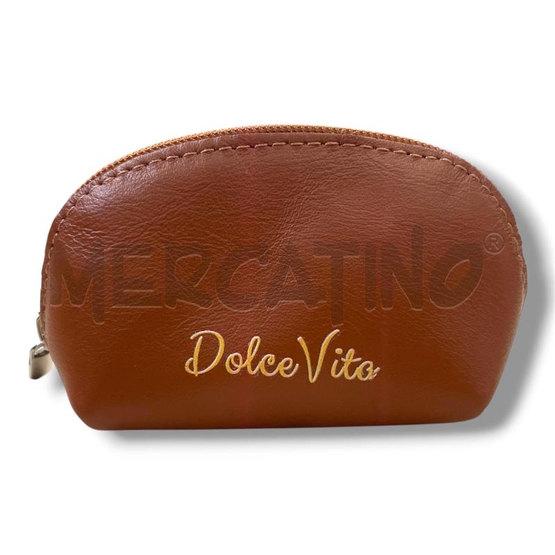 PORTA MONETE DOLCE VITA MARRONE PELLE | Mercatino dell'Usato Rivoli 1
