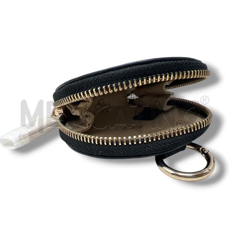 PORTA MONETE GUESS NERO FORMA ROTONDA SIMILPELLE | Mercatino dell'Usato Rivoli 2