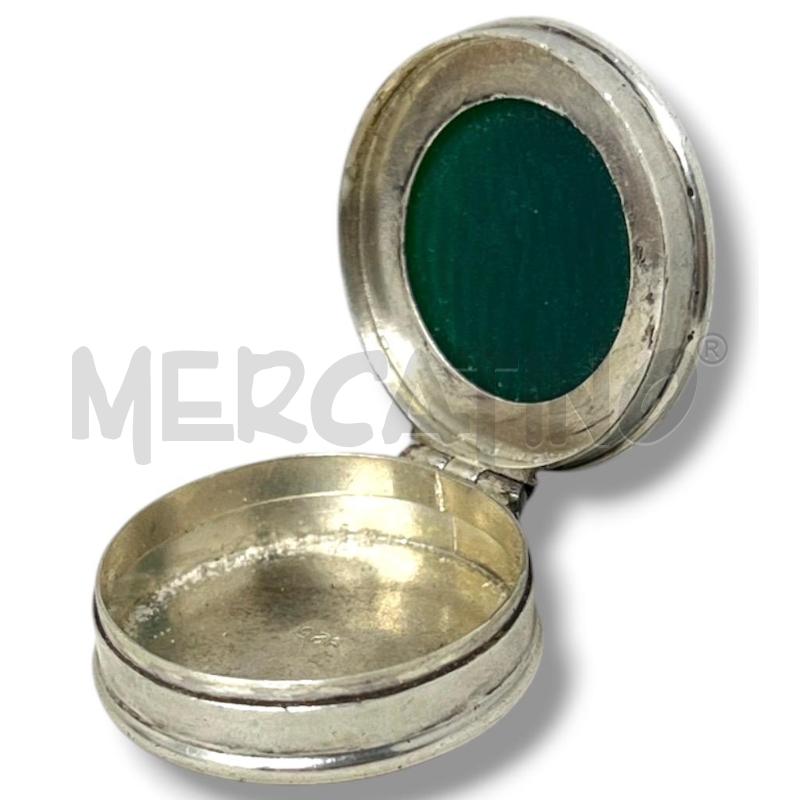 PORTA PILLOLE ARG 925 AGATA VERDE  | Mercatino dell'Usato Rivoli 3