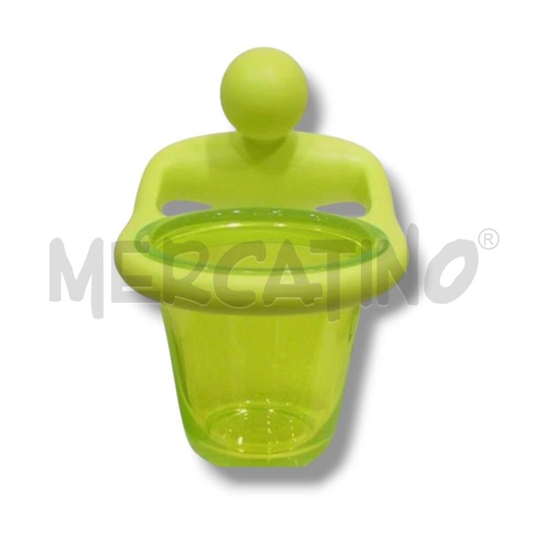 PORTA SPAZZOLINO ALESSI ITALY GUIDO VENTURINI GIALLO 2000 | Mercatino dell'Usato Rivoli 1