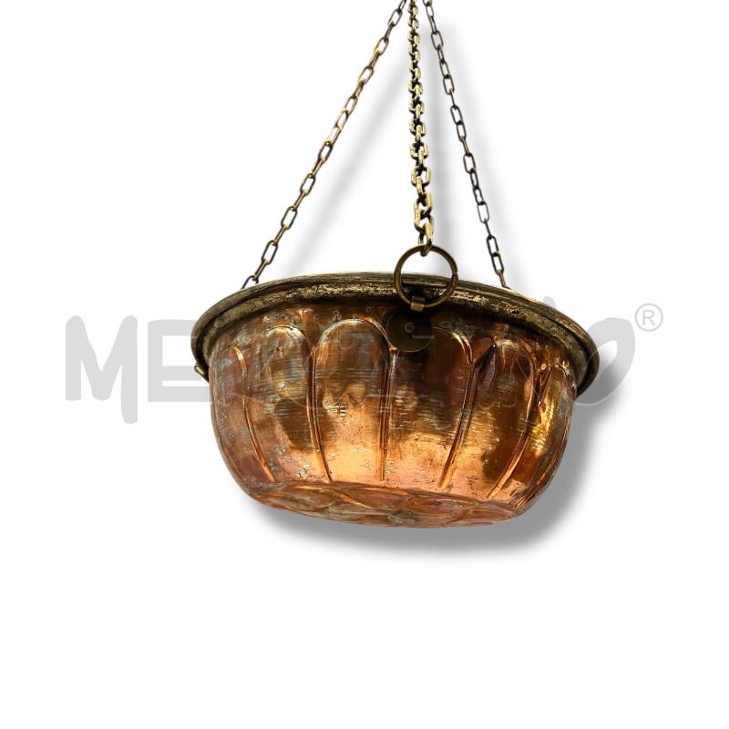 PORTA VASO RAME CON CATENA DIAM. 30CM | Mercatino dell'Usato Rivoli 3