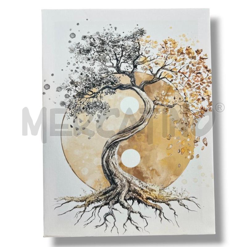 QUADRETTO CANVAS 30X40 YING YANG  | Mercatino dell'Usato Rivoli 1