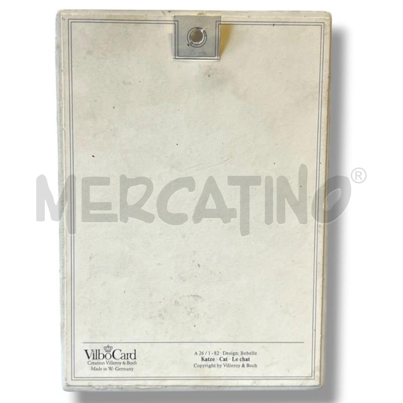 QUADRETTO CARTOLINA VILLEROY & BOCH GATTINO 15X10 | Mercatino dell'Usato Rivoli 2
