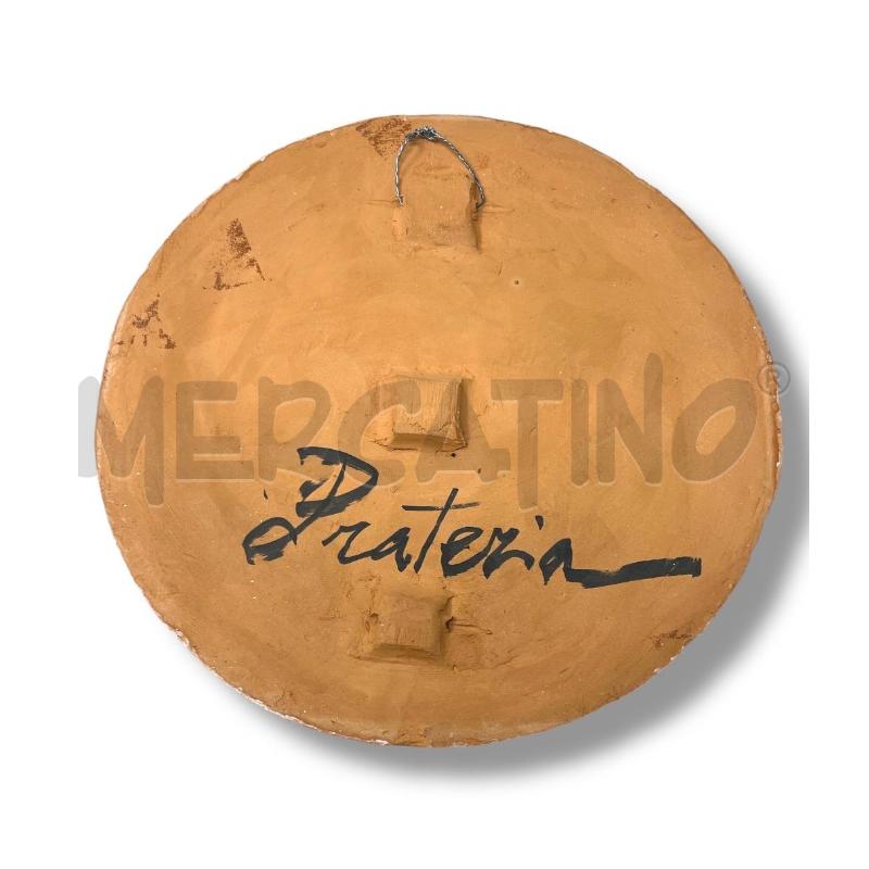 QUADRETTO ROTONDO CAVALLI -PRATERIA- TERRACOTTA 20CM DIAM | Mercatino dell'Usato Rivoli 2