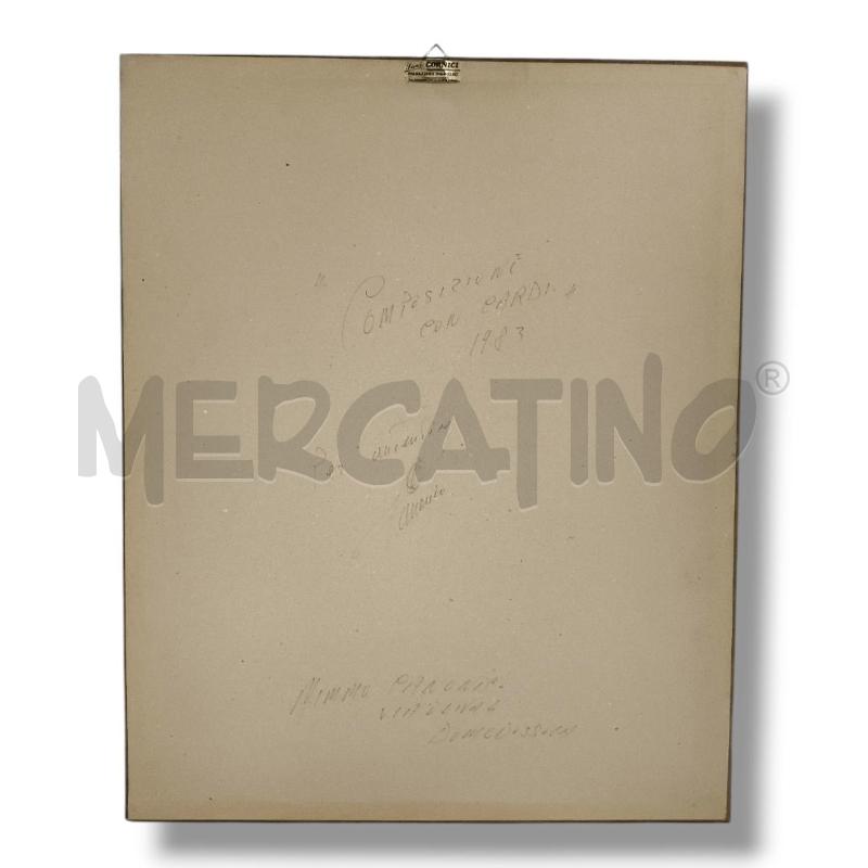 QUADRO BROCCHE  E FIORI CM 55X45 | Mercatino dell'Usato Rivoli 2