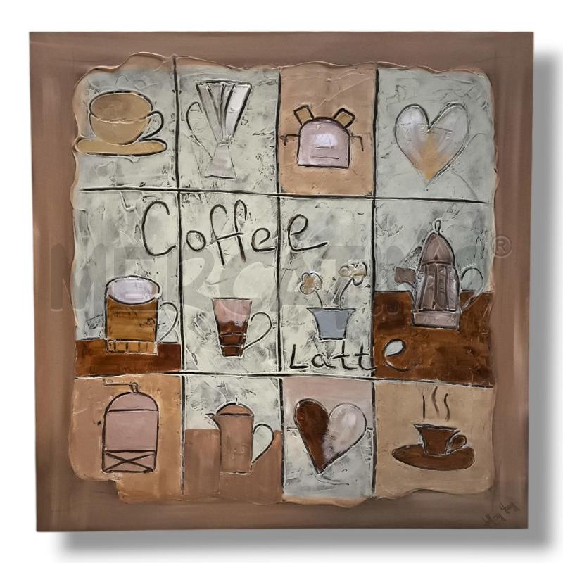 QUADRO CANVAS CAFFE J GRAY 90X90 | Mercatino dell'Usato Rivoli 1