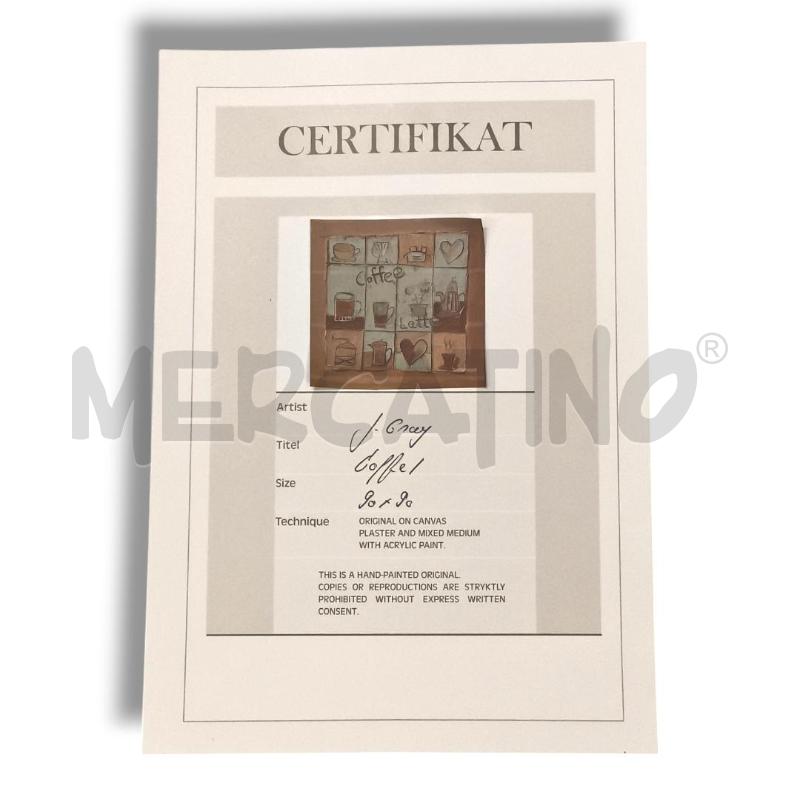 QUADRO CANVAS CAFFE J GRAY 90X90 | Mercatino dell'Usato Rivoli 3