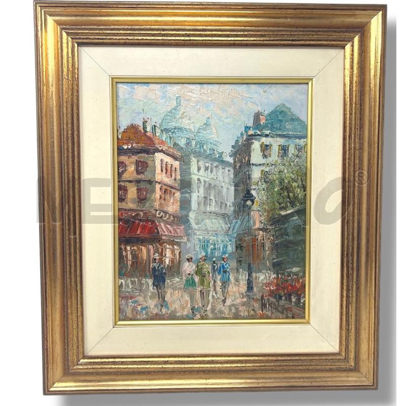 QUADRO CAROLINE BURNETT PARIS OLIO SU TELA 35X40 | Mercatino dell'Usato Rivoli 1