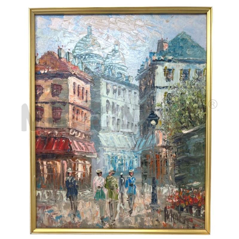 QUADRO CAROLINE BURNETT PARIS OLIO SU TELA 35X40 | Mercatino dell'Usato Rivoli 2