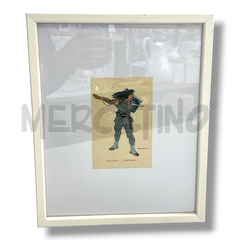 QUADRO CARTOLINA ORIGINALE BIANCHI PRIMA GUERRA MONDIALE | Mercatino dell'Usato Rivoli 1