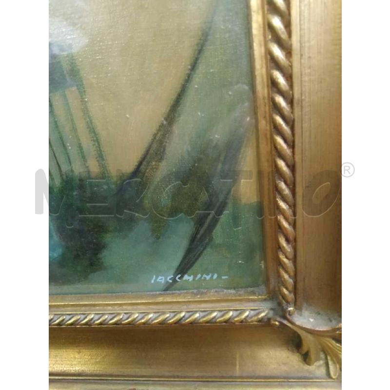 QUADRO GIUSEPPE JACCHINI NUDO DI DONNA SEDUTA BLU DORATO | Mercatino dell'Usato Rivoli 3