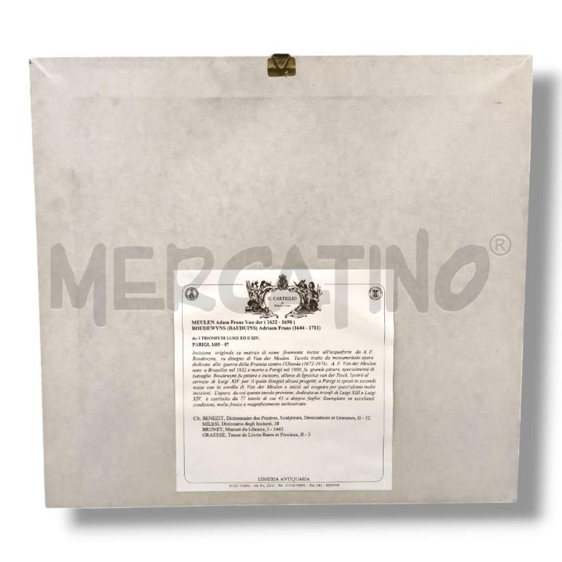 QUADRO INCISIONE A.F. BOUDEWYNS SU DISEGNO DI VAN DER MEULEN | Mercatino dell'Usato Rivoli 3