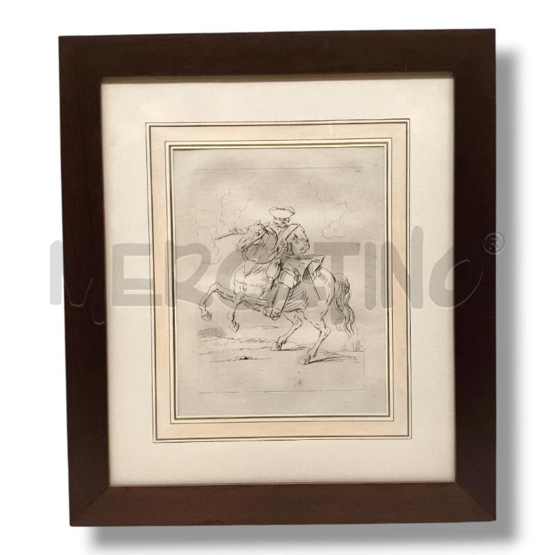 QUADRO INCISIONE CHARLES PARROCEL  | Mercatino dell'Usato Rivoli 1