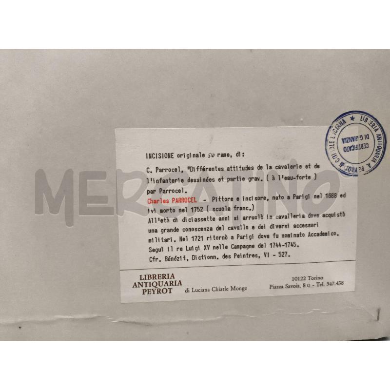 QUADRO INCISIONE CHARLES PARROCEL  | Mercatino dell'Usato Rivoli 3