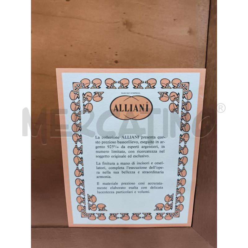QUADRO LAMINA ARG925 20/25G BASSORILIEVO ALLIANI PAESAGGIO PONTE | Mercatino dell'Usato Rivoli 5