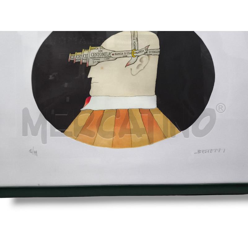 QUADRO L'UOMO ECONOMICO PIETRO BESTETTI 73.5X54  | Mercatino dell'Usato Rivoli 2