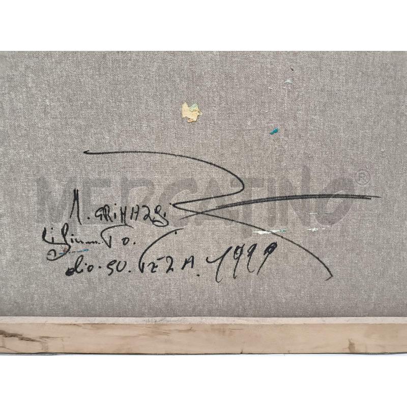 QUADRO M.GRIM BARCHE CHIARO DI LUNA 70 X 49 OLIO SU TELA | Mercatino dell'Usato Rivoli 4
