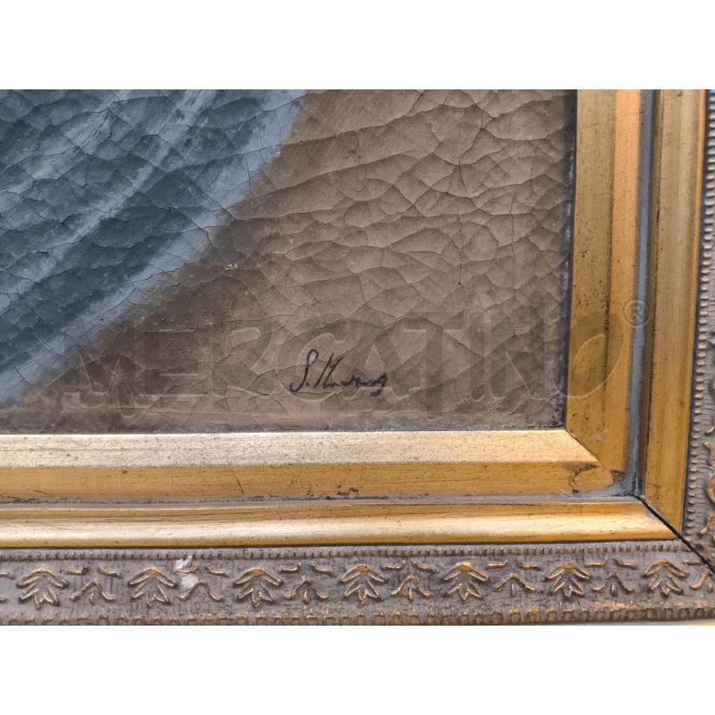 QUADRO MADONNA DEL RIPOSO 105X115 OLIO SU TELA  | Mercatino dell'Usato Rivoli 2