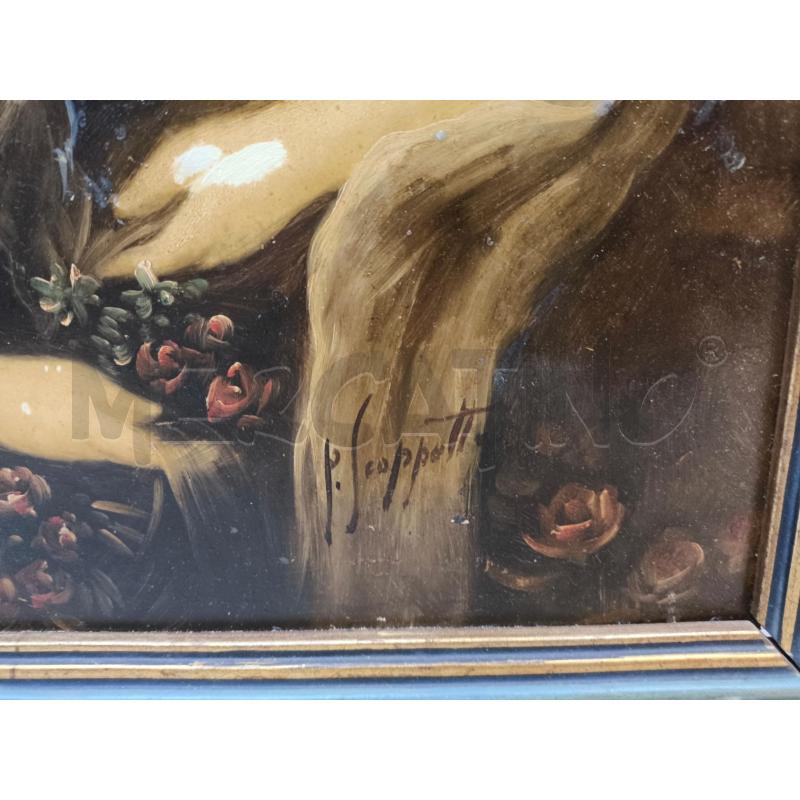 QUADRO OLIO SU MASONITE PIETRO SCOPPETTA 51X41X3.5CM | Mercatino dell'Usato Rivoli 2