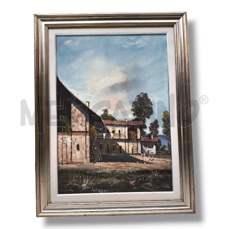 QUADRO OLIO SU TELA CASCINA LORENZI  | Mercatino dell'Usato Rivoli 1