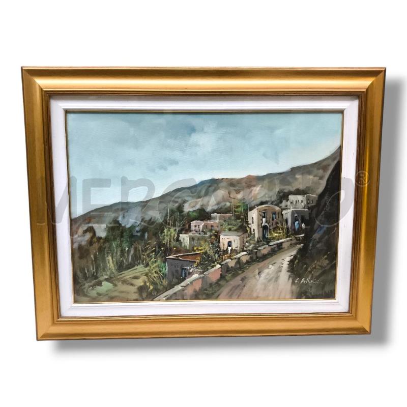 QUADRO OLIO SU TELA STRADA DI COLLINA   | Mercatino dell'Usato Rivoli 1