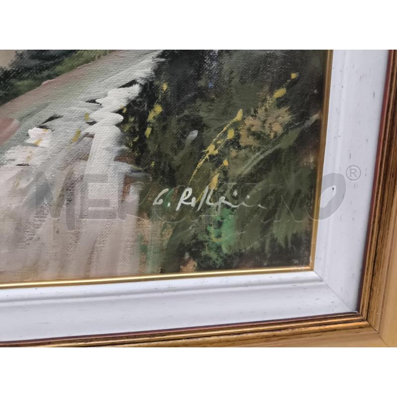 QUADRO OLIO SU TELA STRADA DI COLLINA   | Mercatino dell'Usato Rivoli 2