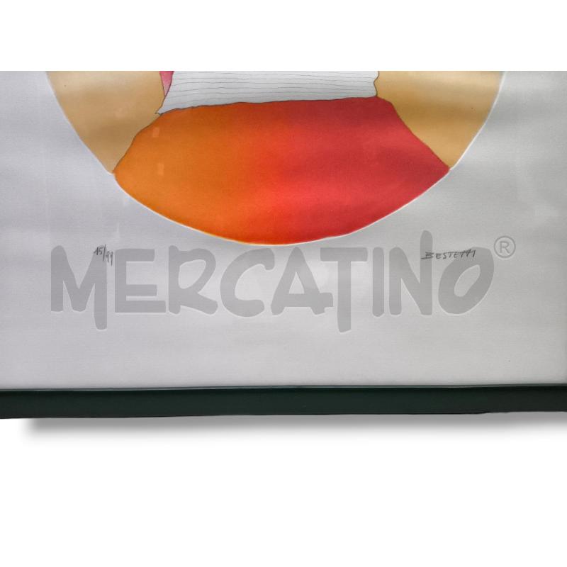 QUADRO PIETRO BESTETTI L'UOMO DEL DOLLARO 73.5X54 | Mercatino dell'Usato Rivoli 2