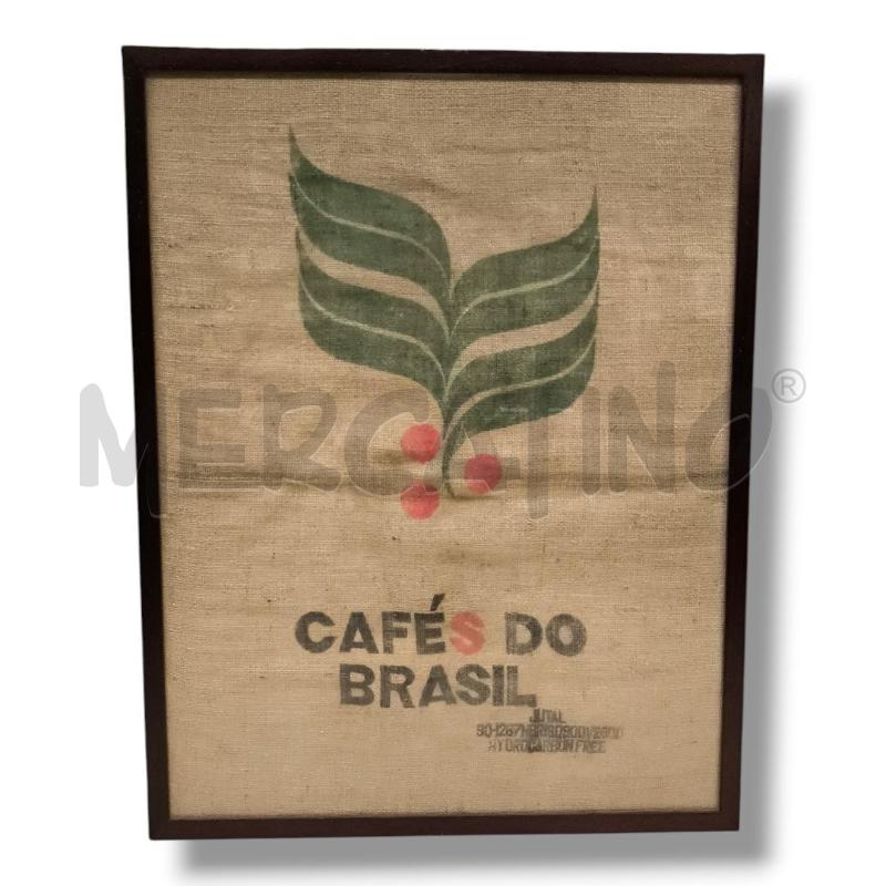 QUADRO SACCO IUTA 92 X 72 CAFES DO BRASIL  | Mercatino dell'Usato Rivoli 1