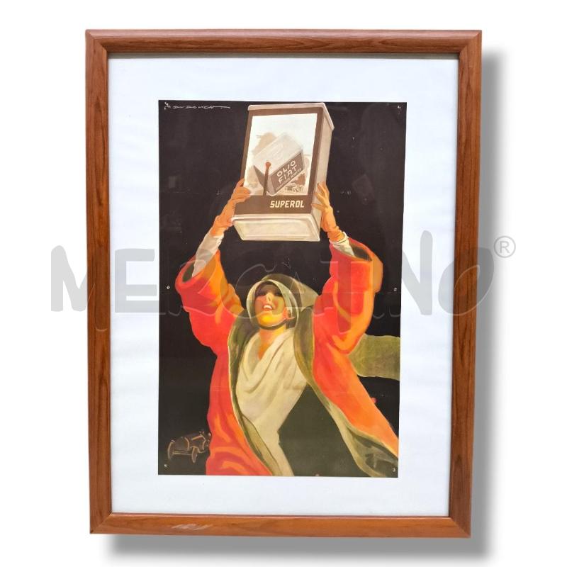 QUADRO STAMPA OLIO FIAT 33X43 | Mercatino dell'Usato Rivoli 1