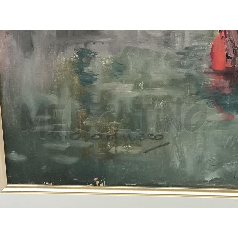 QUADRO VERNAZZA NELLE CINQUE TERRE UMBERTO OLAGNERO 65.5X54 | Mercatino dell'Usato Rivoli 2