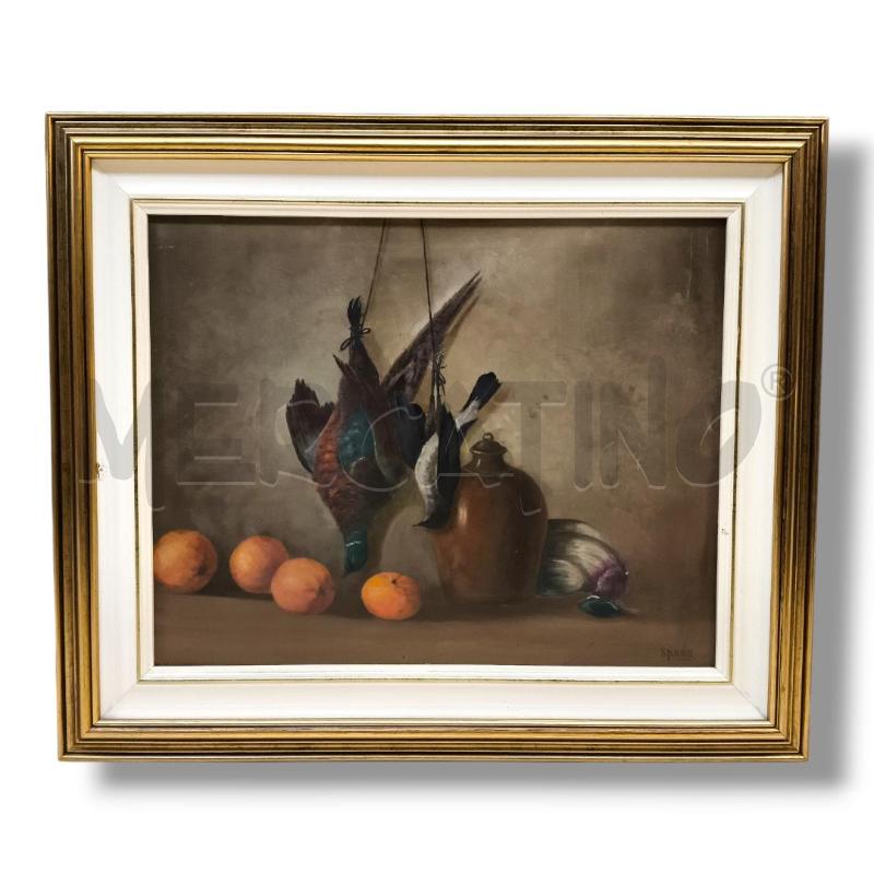 QUADRO VOLATILI E NATURA MORTA SPADA 66.5X55 | Mercatino dell'Usato Rivoli 1