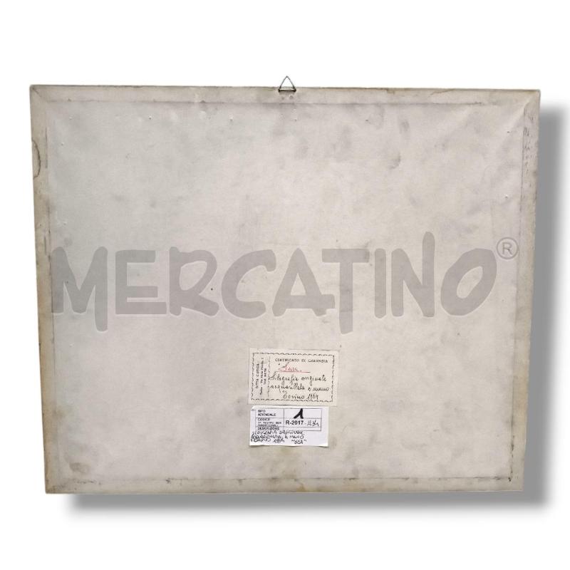 QUADRO XILOGRAFIA SUSA ACQUERELLATA A MANO TORINO 1884 | Mercatino dell'Usato Rivoli 2
