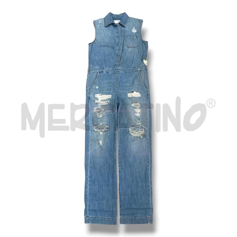 SALOPETTE DONNA DONDUP SMANICATA JEANS STRAPPI | Mercatino dell'Usato Rivoli 1