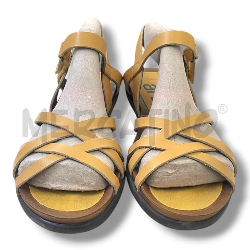 SANDALI DONNA ART LARISSA SENAPE INCROCIATE IN PELLE | Mercatino dell'Usato Rivoli 2