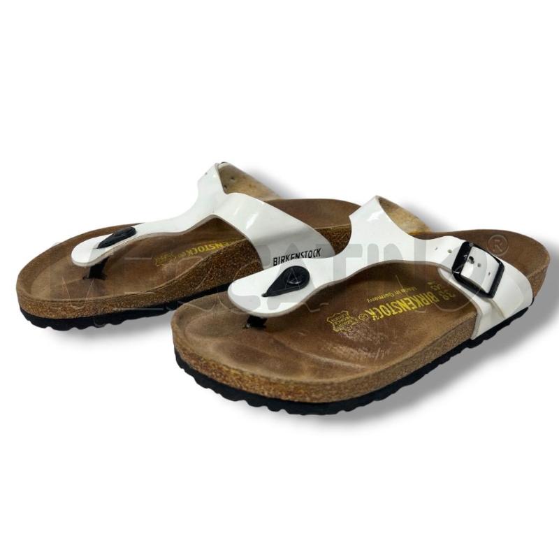 SANDALI DONNA BIRKENSTOCK BIANCHE LUCIDE | Mercatino dell'Usato Rivoli 2