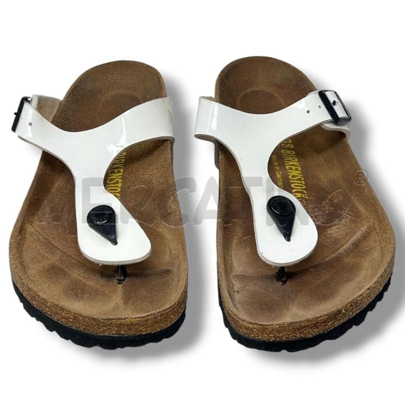 SANDALI DONNA BIRKENSTOCK BIANCHE LUCIDE | Mercatino dell'Usato Rivoli 3
