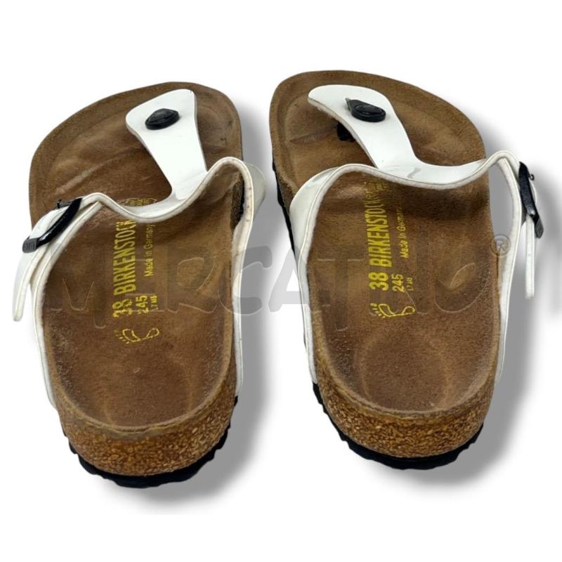 SANDALI DONNA BIRKENSTOCK BIANCHE LUCIDE | Mercatino dell'Usato Rivoli 4