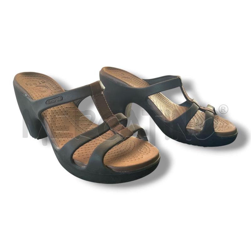 SANDALI DONNA CROCS MARRONI  | Mercatino dell'Usato Rivoli 3