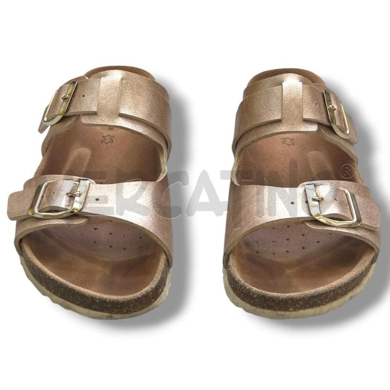 SANDALI DONNA GEOX PELLE BRONZO CANGIANTE | Mercatino dell'Usato Rivoli 1