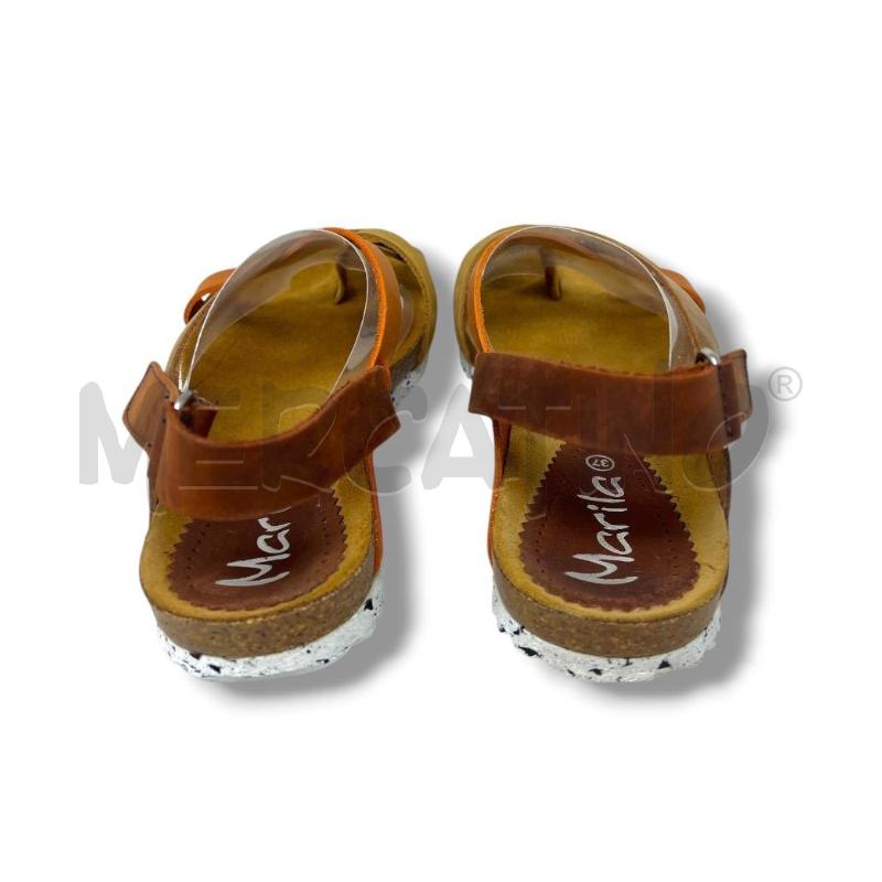 SANDALI DONNA MARILA PELLE BEIGE CAMMELLO | Mercatino dell'Usato Rivoli 4