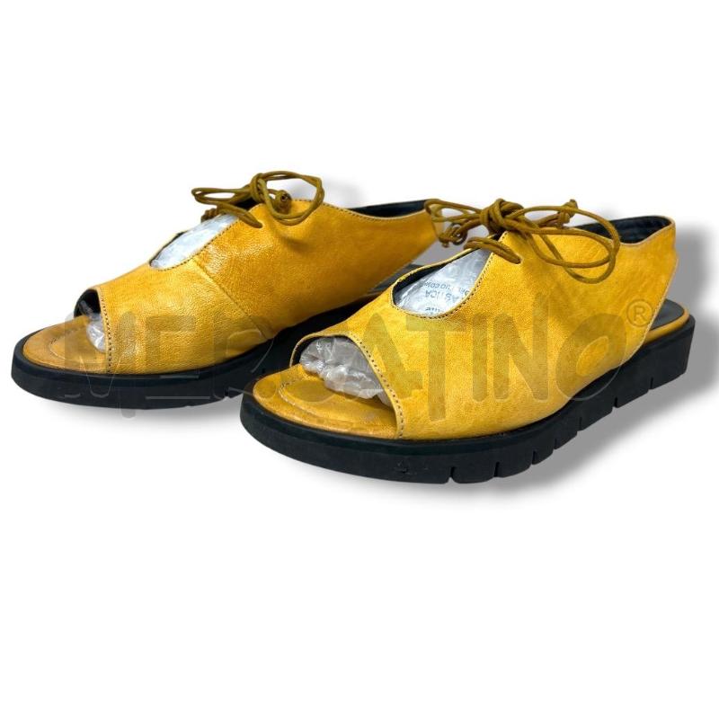 SANDALI DONNA MAT 20 PELLE SENAPE STRINGATE | Mercatino dell'Usato Rivoli 2