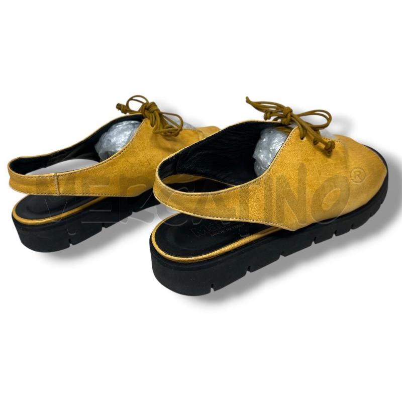 SANDALI DONNA MAT 20 PELLE SENAPE STRINGATE | Mercatino dell'Usato Rivoli 4