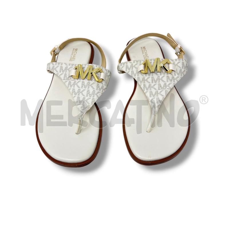 SANDALI DONNA MICHAEL KORS PANNA LOGO DORATO | Mercatino dell'Usato Rivoli 1