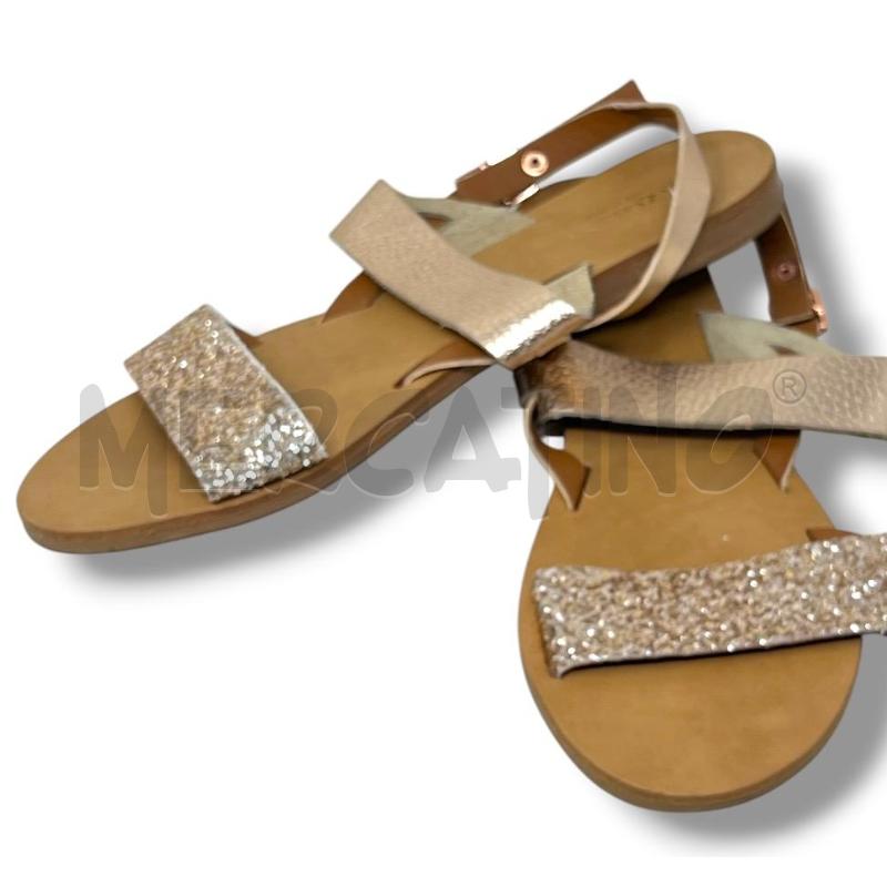SANDALI DONNA PAZOLINI CHAMPAGNE GLITTER | Mercatino dell'Usato Rivoli 1