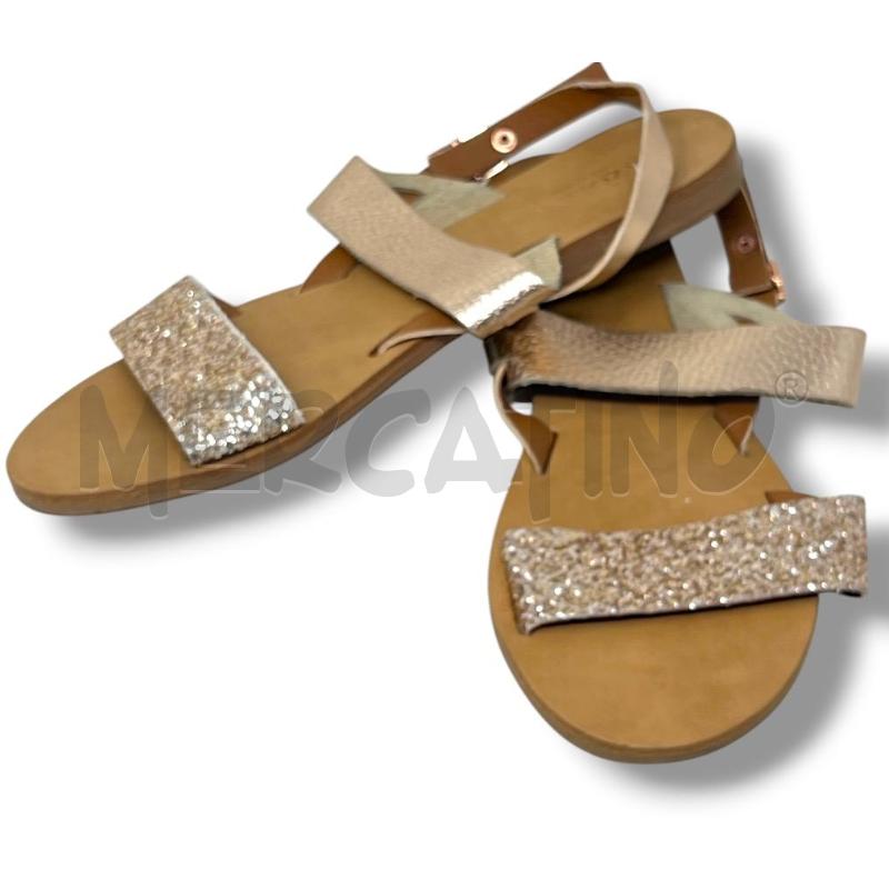 SANDALI DONNA PAZOLINI CHAMPAGNE GLITTER | Mercatino dell'Usato Rivoli 3