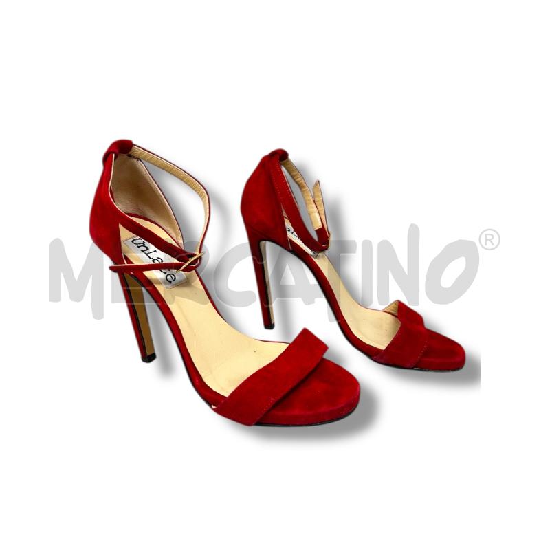 SANDALI DONNA UNLACE ROSSI SCAMOSCIATI | Mercatino dell'Usato Rivoli 2