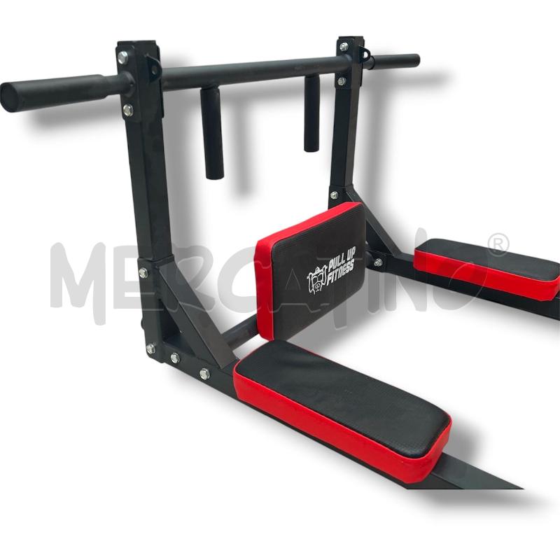 SBARRA MULTIFUNZIONE PER TRAZIONI PULL UP FITNESS ROSSA NERA | Mercatino dell'Usato Rivoli 3
